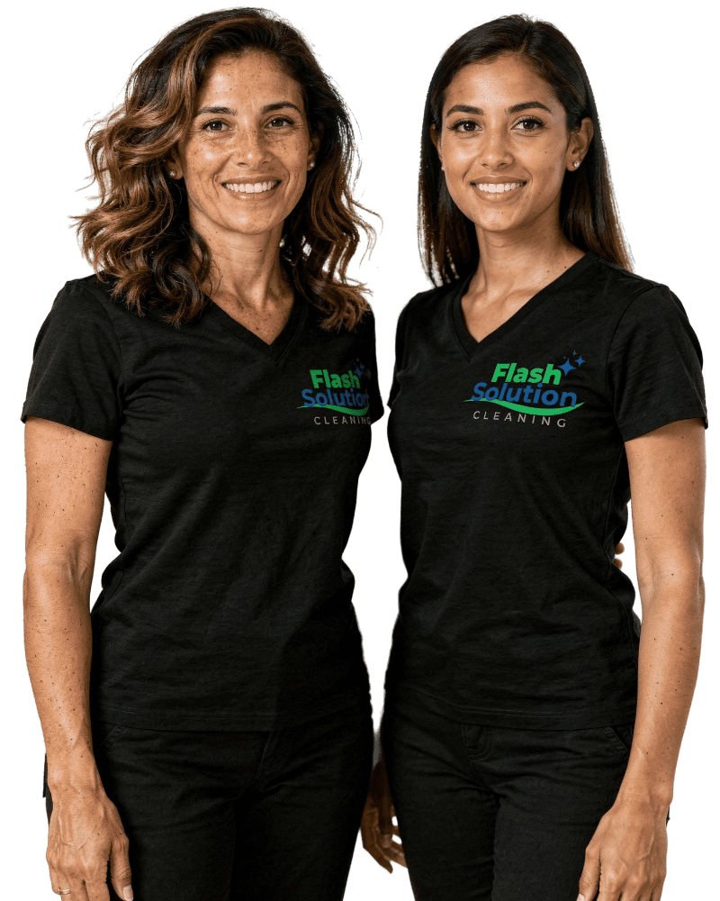 Flash Brazilian Cleaning professional team members with equipment