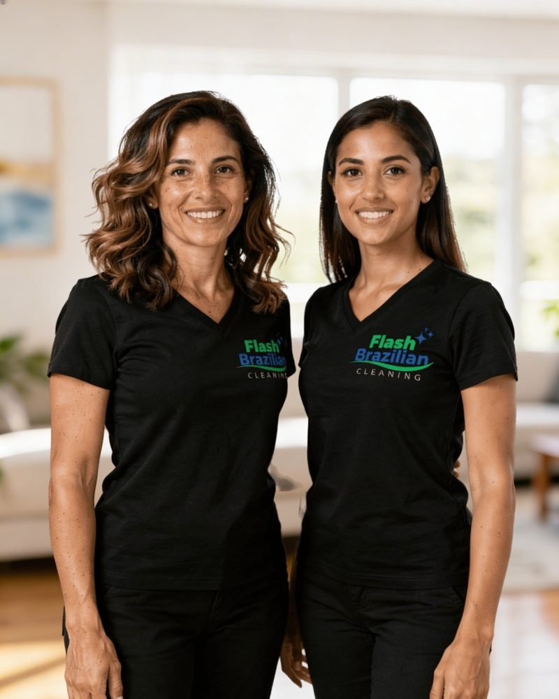 Flash Brazilian Cleaning professional team with equipment